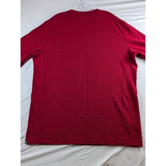 Eddie Bauer Black Lab Red Long Sleeve Crew Neck Waffle Thermal Mens TXL Shirt - Picture 3 of 10